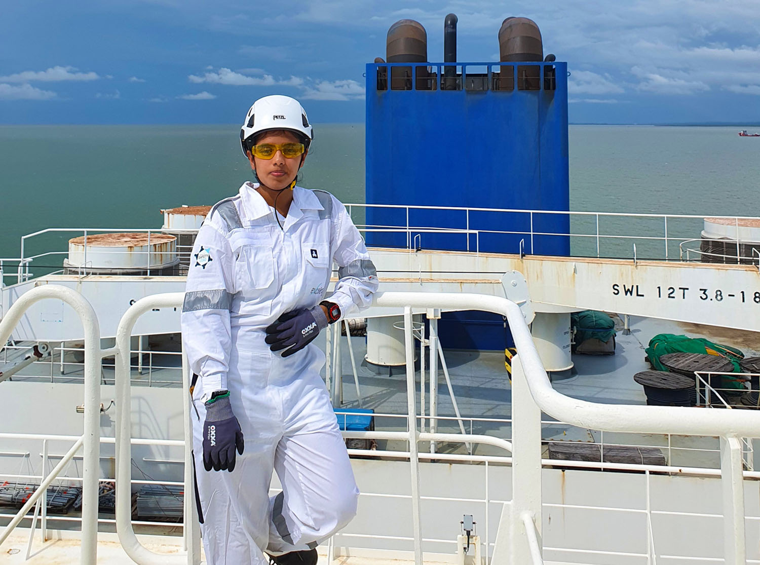 LNG terminal worker