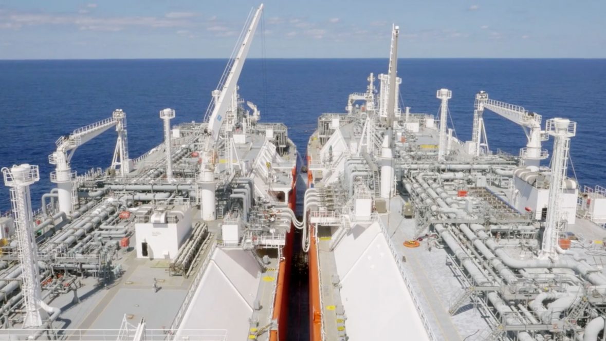 Floating storage regasification units at offshore LNG terminal